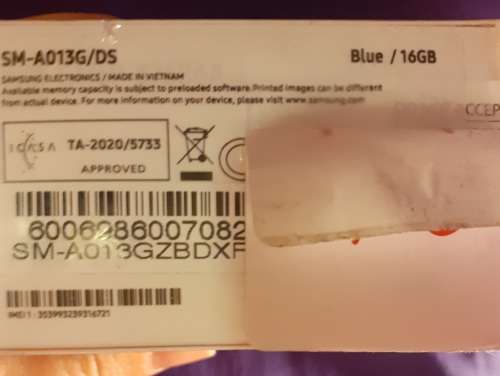 Samsung Galaxy A3 core Blue