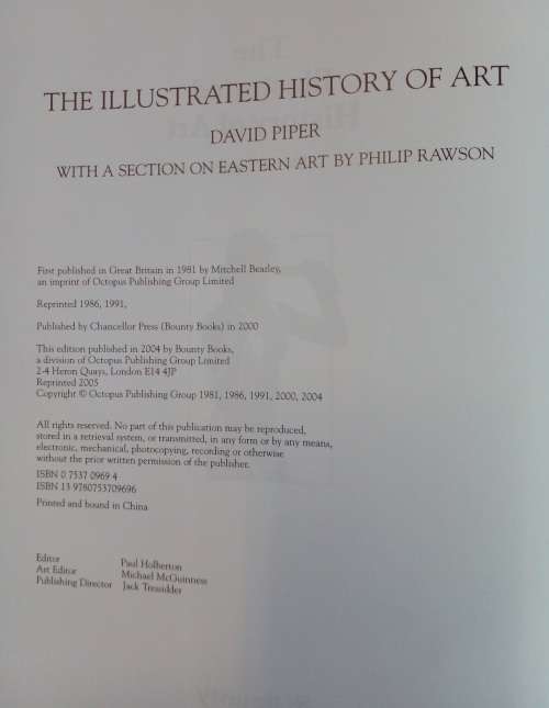The illustrated history of art - David Piper