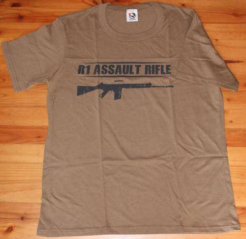 OLD BROWN TEES R1 ASSAULT RIFLE TEES (SIZES LARGE TO 3XL)