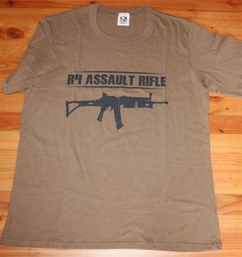 OLD BROWN TEES R4 ASSAULT RIFLE TEES (SIZE LARGE only)