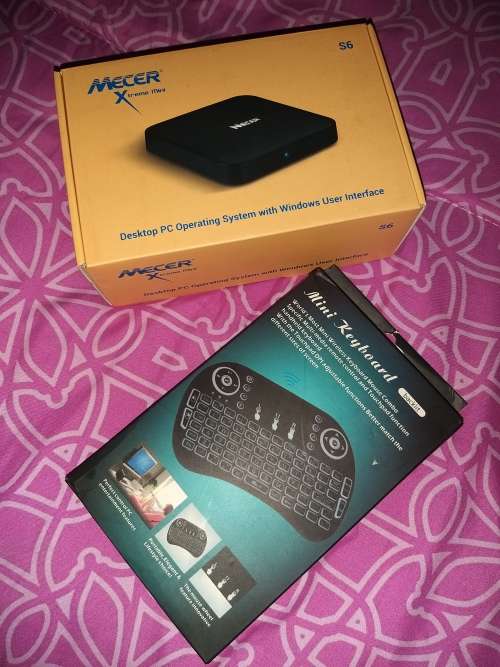 Mecer S6 Mini pc with wireless keyboard