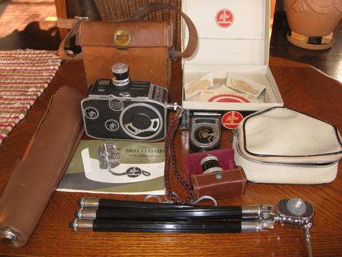 BOLEX PAILLARD C8 CAMERA 1954 (PLUS EXTRAS)