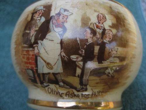 ARTHUR WOOD SMALL BOWL  "Oliver asks for more" England
