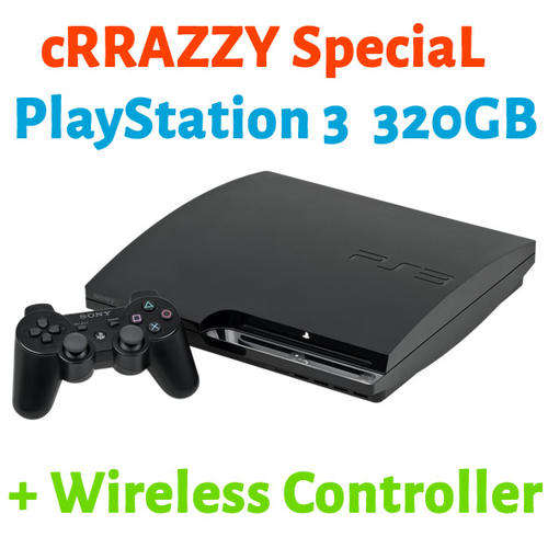 Playstation 3 Console 320GB + Wireless Controller & Accessories