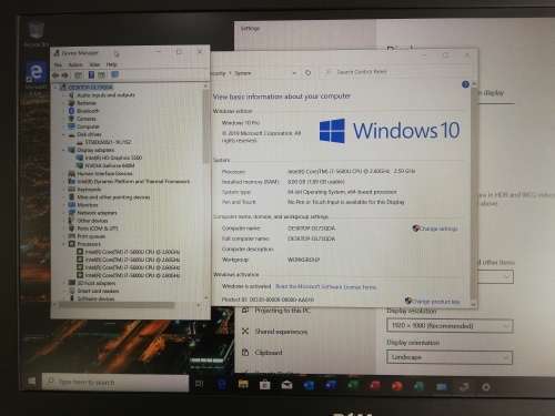 (HIGH SPEC) Dell Latitude E5550 Core i7- 5600U/ 8GB Ram/ Nvidia GeForce/ Full HD 1080p/ Backlit Keys