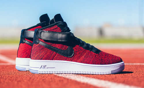Nike Air Force 1 Ultra Flyknit Mid Red Black