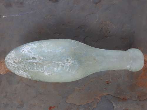 Antique Hamilton (torpedo) blob top Johannesburg Mineral Water Co.Ltd bottle with pictorial..