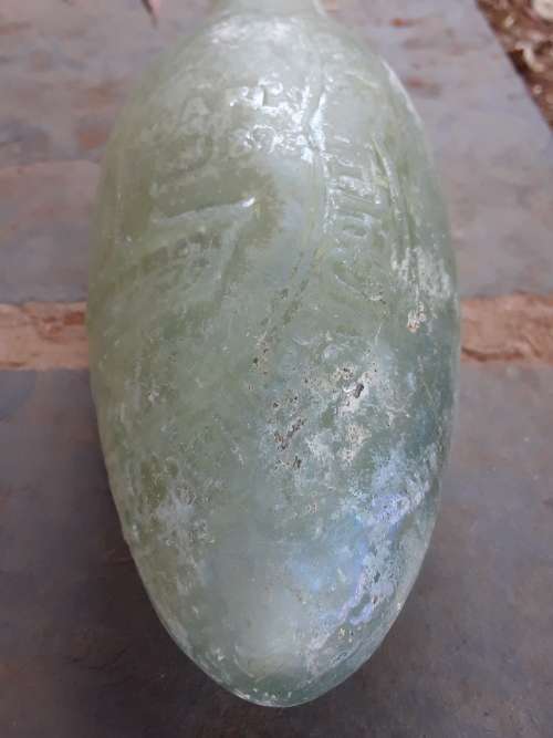 Antique Hamilton (torpedo) blob top Johannesburg Mineral Water Co.Ltd bottle with pictorial..