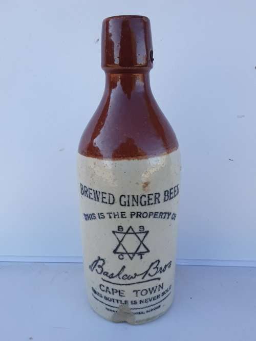 BASHEW BROS CAPE TOWN BREWED GINGER BEER bottle