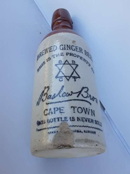 BASHEW BROS CAPE TOWN BREWED GINGER BEER bottle