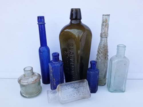 Collection of pre 1910 bottles