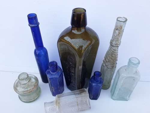 Collection of pre 1910 bottles