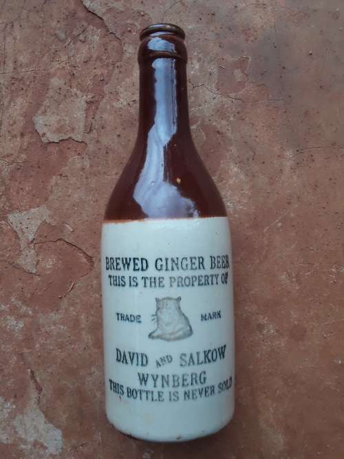 Crown top Ginger Beer bottle, David and Salkow