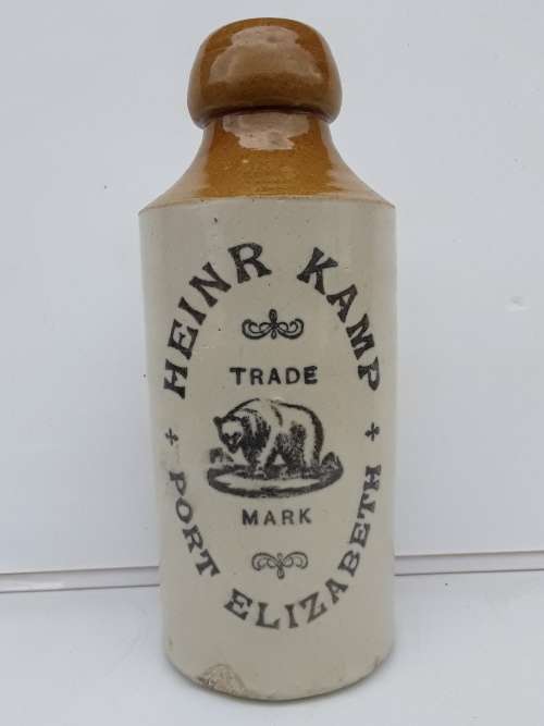 HEINR KAMP PORT ELIZABETH Ginger beer bottle