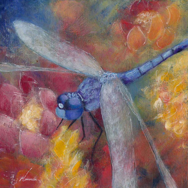 Dragonfly 1- Original Acrylic - Miranda Gerber
