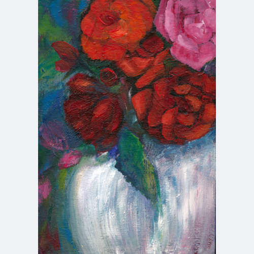 Roses - Original Acrylic - Miranda Gerber
