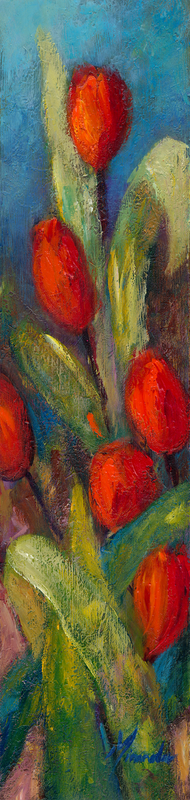 Tulips- Original Acrylic - Miranda Gerber - Closing Shop for 2017 Special!