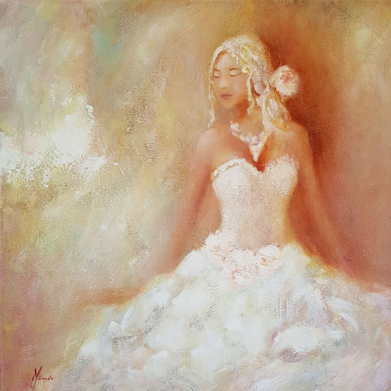 Roses and Sunlight - Original Acrylic Painting - Miranda Gerber