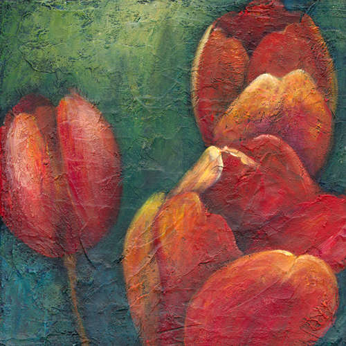 "Tulips" by Miranda Gerber 20x20cm