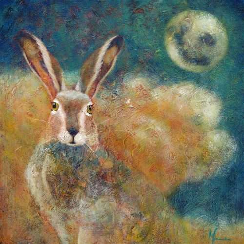 Acrylic Painting - Chin of the Moon (46x46x1,5cm)