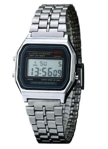 Vintage Watch Stainless Steel Digital