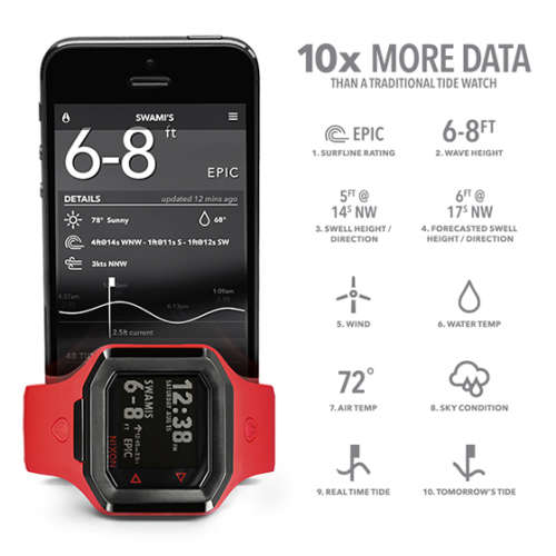 NIXON ULTRATIDE SMART WATCH | CONCRETE SS| MONITOR TIDES REALTIME |WITH SURFLINE|RETAILS FOR R4699
