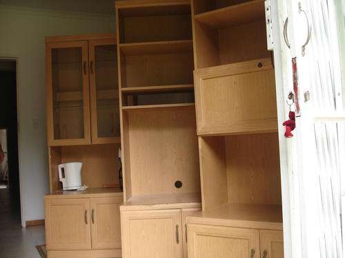 oak wall units