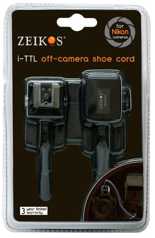 R1.00 NO RESERVE - Zeikos Off-Camera Shoe Cord AF TTL (Nikon)