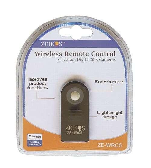 Zeikos ZE-WRC5 wireless remote control for Canon