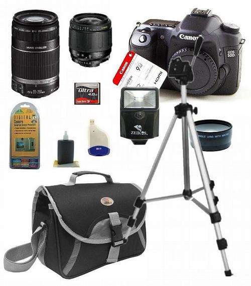Canon 50D + Canon 18-55mm iS + Canon 55-250mm iS + 4Gb Kit