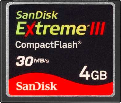 ***Brand new*** SanDisk Extreme III 4 GB CompactFlash Memory Card - Local shipping