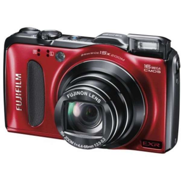 Fujifilm FinePix F600EXR (RED) 16 MP Digital Camera with CMOS Sensor and 15x Optical Zoom (Black)