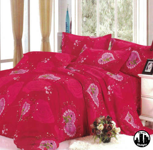 4 Piece Printed Cotton Duvet Cover Sets | Queen