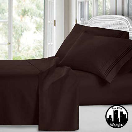 4 Piece Plain Cotton Combo Sheets | Double