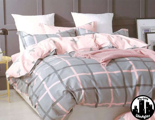 4 Piece Printed Cotton Duvet Cover Sets | Queen
