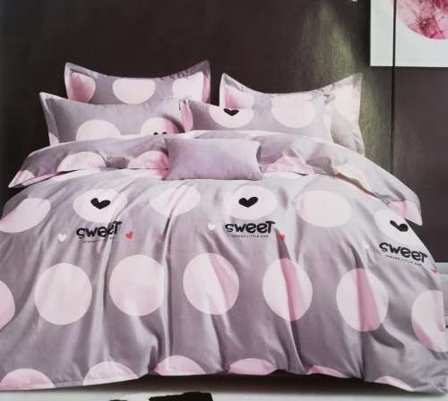 4 Piece Printed Cotton Duvet Cover Sets | Double