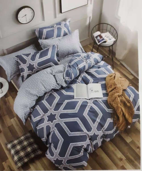 6 Piece Cotton Cotton Comforter Set | Double