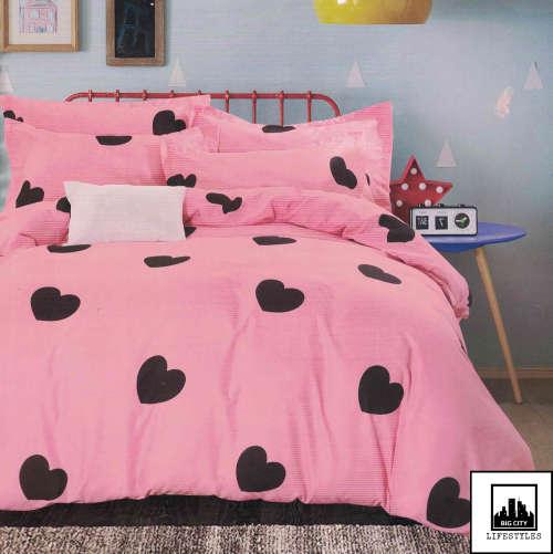 Various 6 Piece Printed Reversible Cotton Duvet Cover Sets | King