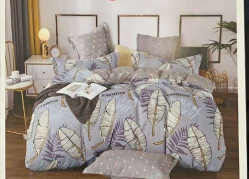 6 Piece Reversible Cotton Duvet Cover Sets | Queen