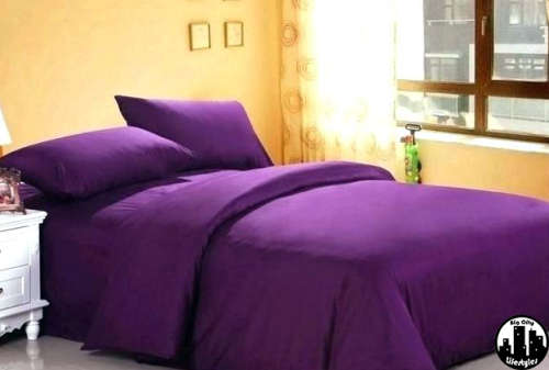 4 Piece Plain Cotton Duvet Cover Sets | Queen