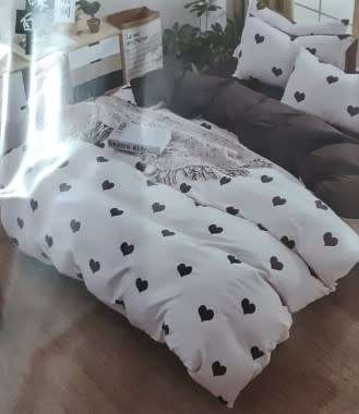 4 Piece Poly-Cotton Duvet Cover Sets | Queen