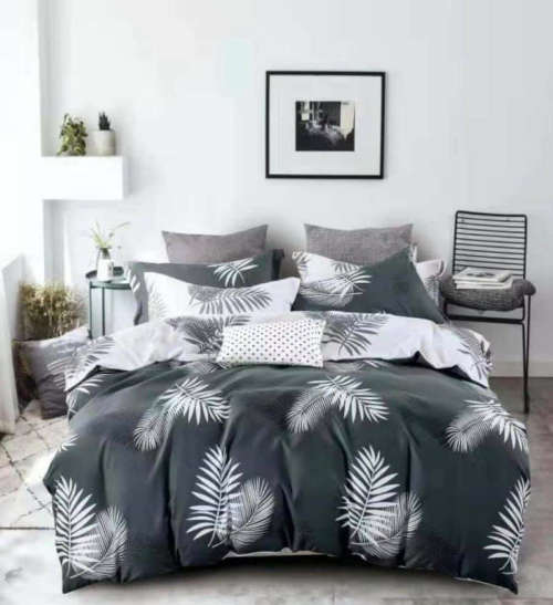 6 Piece Printed Cotton Duvet Cover Sets | King