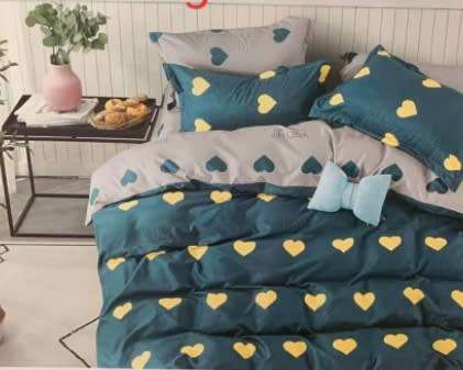 6 Piece Printed Cotton Duvet Cover Sets | Double