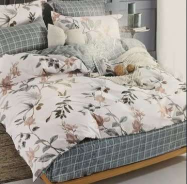 6 Piece Printed Cotton Duvet Cover Sets | Queen