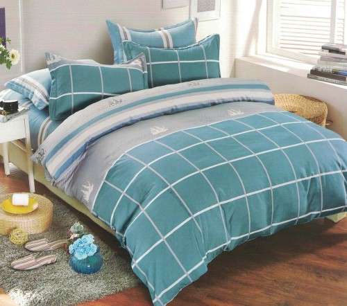 6 Piece Printed Cotton Duvet Cover Sets | King