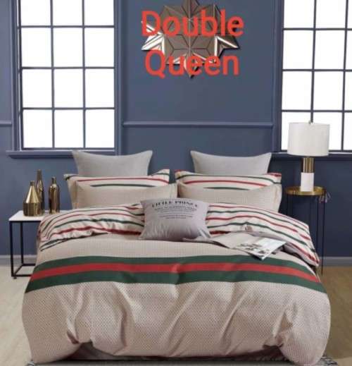 6 Piece Printed Cotton Duvet Cover Sets | Queen