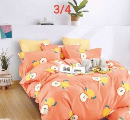3 Piece Cotton Duvet Cover Set | Three-Quarter