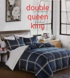 6 Piece Printed Cotton Duvet Cover Sets | King