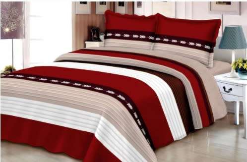 3 Piece Cotton Quilt Set | Double
