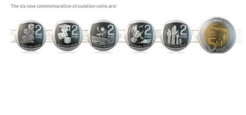 25 Years of Constitutional Democracy - Let us Live and Strive for Freedom R5 coins
